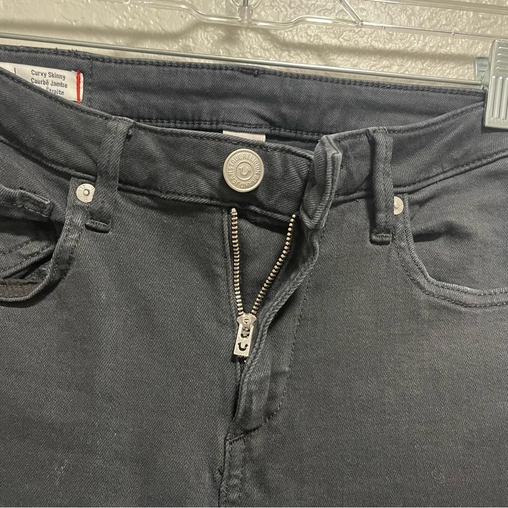 True Religion Black Jennie Curvy Skinny Jeans Size 27 - Picture 4 of 9